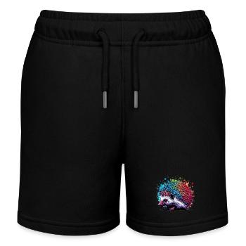 Hérisson - Short de jogging enfant bio Stanley/Stella - noir - Devant