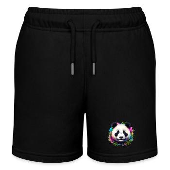Panda - Short de jogging enfant bio Stanley/Stella - noir - Devant