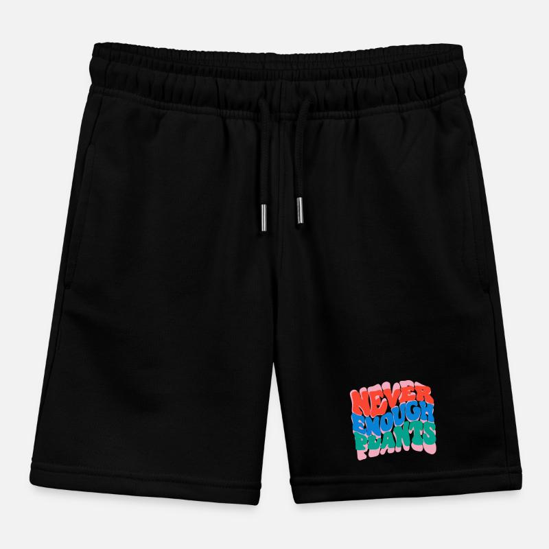 Never enough plants Kids Organic Sweat Shorts by Stanley/Stella