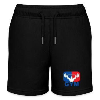 GYM Bodybuilding Gewicht - Kinder Organic Joggingshorts Mini Bolter von Stanley/Stella - Schwarz - Vorne