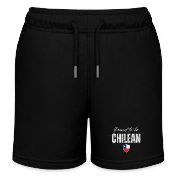 Stolzer Chilene, ich liebe Chile - Kinder Organic Joggingshorts Mini Bolter von Stanley/Stella - Schwarz - Vorne