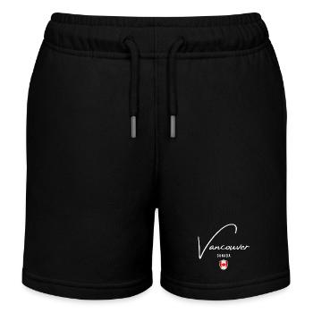 Vancouver Canada, design minimaliste élégant - Short de jogging enfant bio Stanley/Stella - noir - Devant