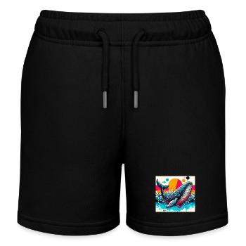 Wal - Kinder Organic Joggingshorts Mini Bolter von Stanley/Stella - Schwarz - Vorne