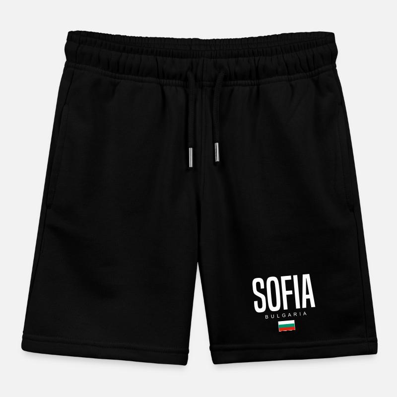 Sofia Bulgaria Kids Organic Sweat Shorts by Stanley/Stella