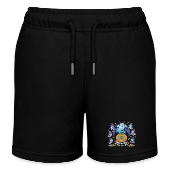 Pumpkin-Code: No Bugs, Just Boo's ! - Kinder Organic Joggingshorts Mini Bolter von Stanley/Stella - Schwarz - Vorne