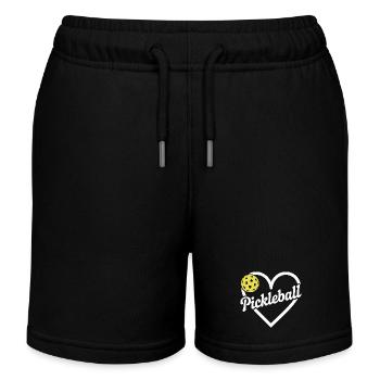 Pickleball - Kinder Organic Joggingshorts Mini Bolter von Stanley/Stella - Schwarz - Vorne