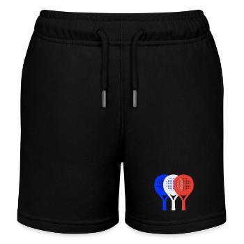 Padel-Frankreich2 - Kinder Organic Joggingshorts Mini Bolter von Stanley/Stella - Schwarz - Vorne