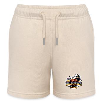 Motif effrayant d’Halloween pour enfants - Short de jogging enfant bio Stanley/Stella - écru doux - Devant