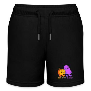 Halloween Gender Reveal - Kids Organic Sweat Shorts by Stanley/Stella - black - Front