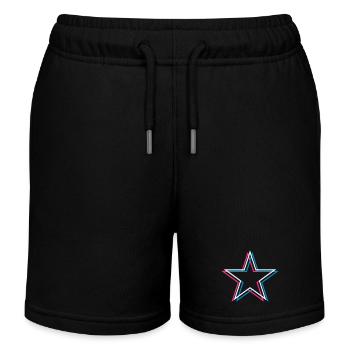3D Stern – Promi Sternchen Gefährlich Heißes Motiv - Kinder Organic Joggingshorts Mini Bolter von Stanley/Stella - Schwarz - Vorne