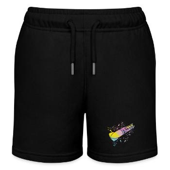 Bob Team Anschieber Bob - Kinder Organic Joggingshorts Mini Bolter von Stanley/Stella - Schwarz - Vorne