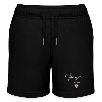 Norwegischer Stolz, norwegisches Erbe - Kinder Organic Joggingshorts Mini Bolter von Stanley/Stella - Schwarz - Vorne