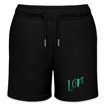 Liebe Radfahren - Kinder Organic Joggingshorts Mini Bolter von Stanley/Stella - Schwarz - Vorne