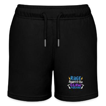 Funny Rage Against The Claw Machine Arcade Art - Kinder Organic Joggingshorts Mini Bolter von Stanley/Stella - Schwarz - Vorne