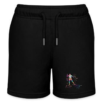 Ski de fond Ski de fond - Short de jogging enfant bio Stanley/Stella - noir - Devant