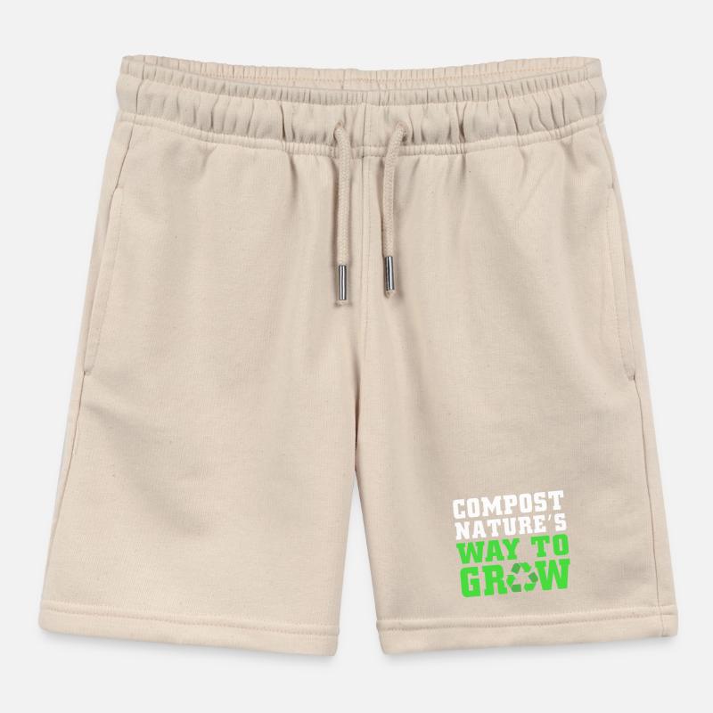Compost Worms Gift Kids Organic Sweat Shorts by Stanley/Stella