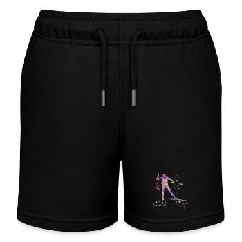 Ski de fond Ski de fond - Short de jogging enfant bio Stanley/Stella - noir - Devant
