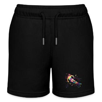 Ski alpin Sports d’hiver Ski nordique - Short de jogging enfant bio Stanley/Stella - noir - Devant