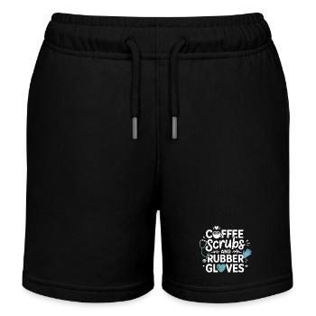Kaffee Scrubs und Gummihandschuhe - Kinder Organic Joggingshorts Mini Bolter von Stanley/Stella - Schwarz - Vorne