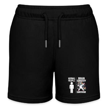 Einhorn Überlebender Gehirn-OP - Kinder Organic Joggingshorts Mini Bolter von Stanley/Stella - Schwarz - Vorne