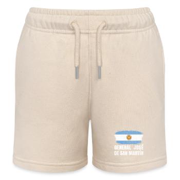 General Jose de San Martin Argentina Design - Kinder Organic Joggingshorts Mini Bolter von Stanley/Stella - Natur - Vorne