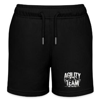 Sports canins d’équipe d’agilité – Conçus pour la vitesse - Short de jogging enfant bio Stanley/Stella - noir - Devant