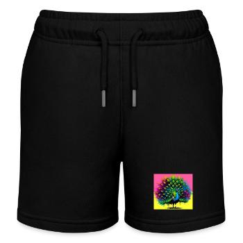 paon - Short de jogging enfant bio Stanley/Stella - noir - Devant