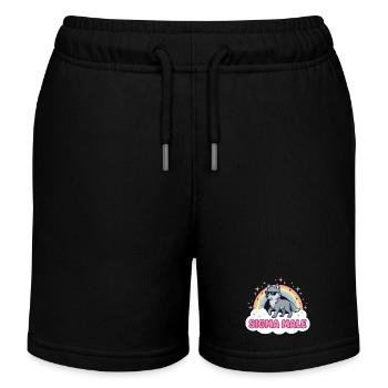 Sigma Male Wolf – Funny Meme Design - Kinder Organic Joggingshorts Mini Bolter von Stanley/Stella - Schwarz - Vorne