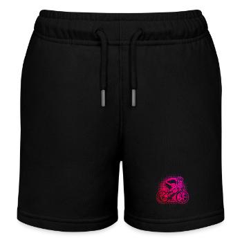 Idée cadeau pour un vélo de route avec vélo de route - Short de jogging enfant bio Stanley/Stella - noir - Devant