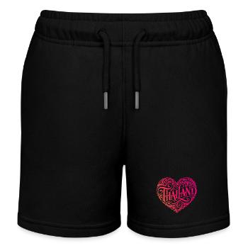 Thailand Herz - Kinder Organic Joggingshorts Mini Bolter von Stanley/Stella - Schwarz - Vorne
