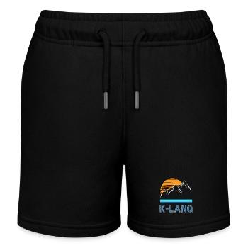  K-LANQ Calanques Marseille Outdoor Vintage - Short de jogging enfant bio Stanley/Stella - noir - Devant