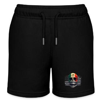 Mexiko Stolz & Heimat Mexikaner Mexico Flagge - Kinder Organic Joggingshorts Mini Bolter von Stanley/Stella - Schwarz - Vorne