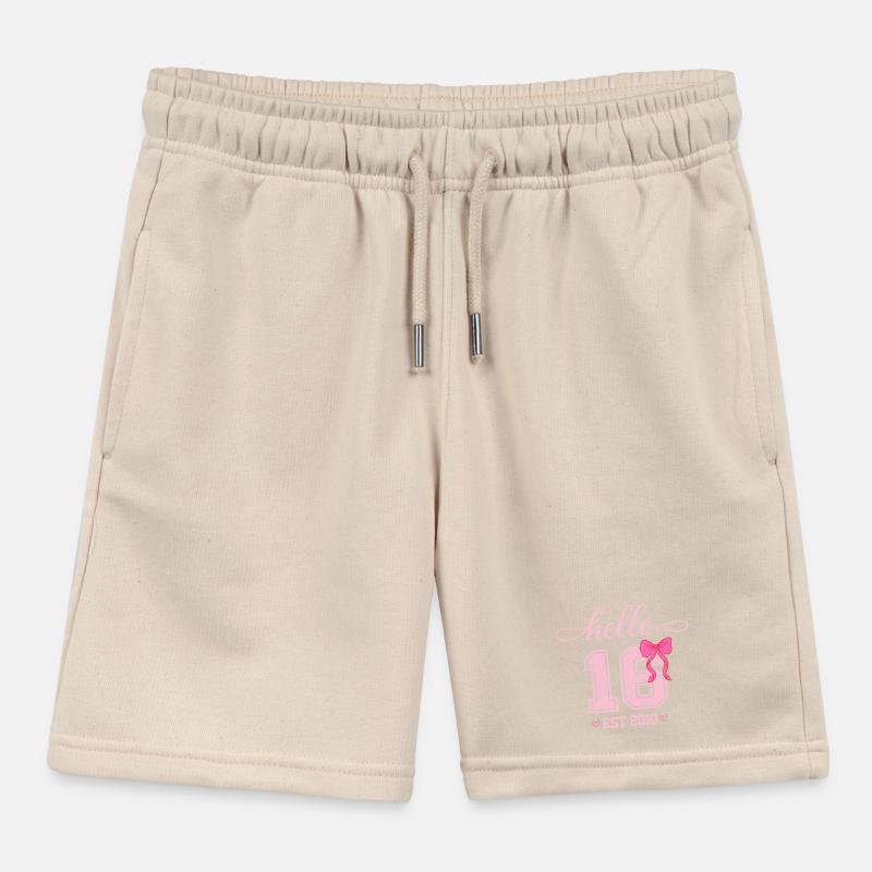 Hello 16 Est 2010 Mädchen Geburtstag Design Kinder Organic Joggingshorts Mini Bolter von Stanley/Stella