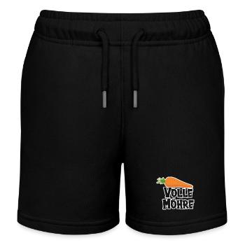 Volle Möhre - Kinder Organic Joggingshorts Mini Bolter von Stanley/Stella - Schwarz - Vorne