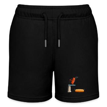 Hot Dog, Sausages, BBQ, Grilling, Griller - Kids Organic Sweat Shorts by Stanley/Stella - black - Front