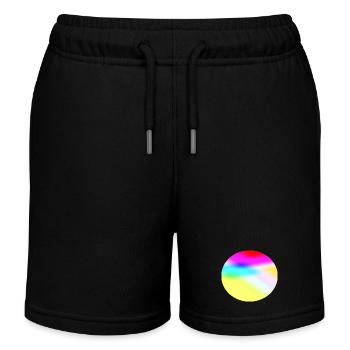 Rainbow Circle - Kids Organic Sweat Shorts by Stanley/Stella - black - Front