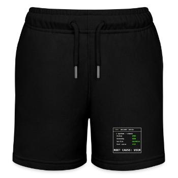 System Check Incident Report IT Humor Gift - Kids Organic Sweat Shorts by Stanley/Stella - black - Front