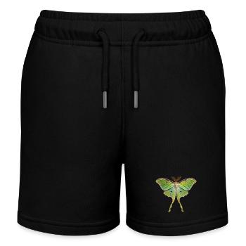 Luna Moth Actias luna - Short de jogging enfant bio Stanley/Stella - noir - Devant