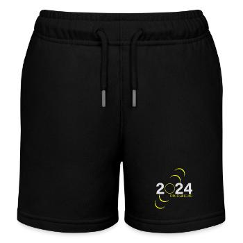 Totale Sonnenfinsternis 2024 - Zeuge der Dunkelheit - Kinder Organic Joggingshorts Mini Bolter von Stanley/Stella - Schwarz - Vorne