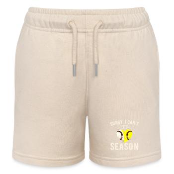 Tut mir leid, dass ich nicht kann, dass es Baseball-Saison ist - Kinder Organic Joggingshorts Mini Bolter von Stanley/Stella - Natur - Vorne