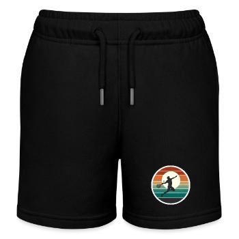 Tennis - Kinder Organic Joggingshorts Mini Bolter von Stanley/Stella - Schwarz - Vorne