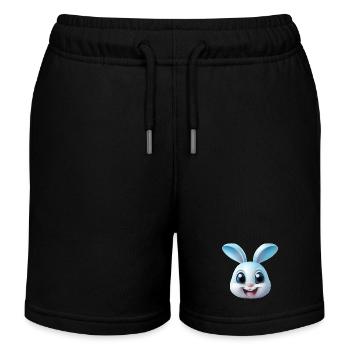 Rabbit Rabbit - Kids Organic Sweat Shorts by Stanley/Stella - black - Front