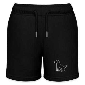 Chien - Short de jogging enfant bio Stanley/Stella - noir - Devant
