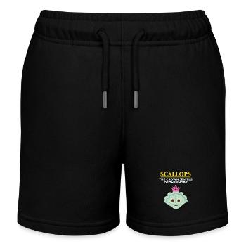 Pétoncles Coquillages Collector Beachcomber Crustacés - Short de jogging enfant bio Stanley/Stella - noir - Devant