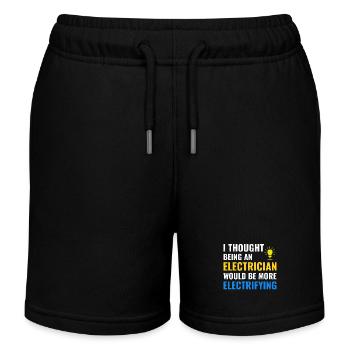 Elektriker Humor Elektrotechniker Ingenieur - Kinder Organic Joggingshorts Mini Bolter von Stanley/Stella - Schwarz - Vorne