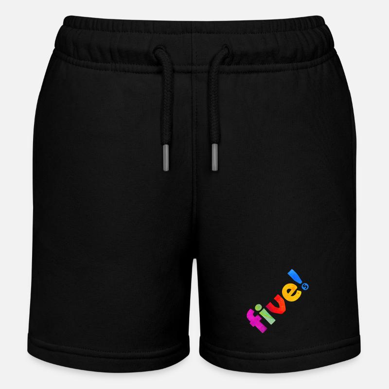 CINQ 5 ANS 5E ANNIVERSAIRE - Short de jogging enfant bio Stanley/Stella - noir