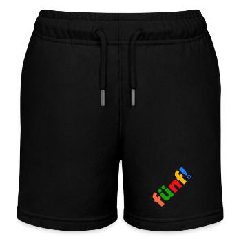 FÜNF 5 JAHRE 5. GEBURTSTAG - Kinder Organic Joggingshorts Mini Bolter von Stanley/Stella - Schwarz - Vorne