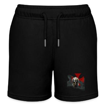 Casque médiéval des Templiers - Short de jogging enfant bio Stanley/Stella - noir - Devant