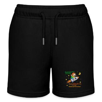 Mission Schulkind - Kinder Organic Joggingshorts Mini Bolter von Stanley/Stella - Schwarz - Vorne