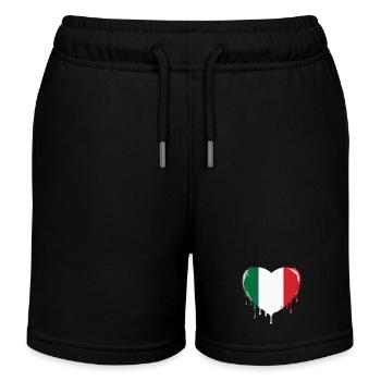 ITALIA ITALIAN FLAG FLAG ITALY - Kids Organic Sweat Shorts by Stanley/Stella - black - Front